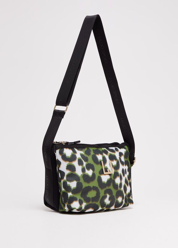 Borse Crossbody Liu Jo Animal-Print Donna Verdi | CRD-250968