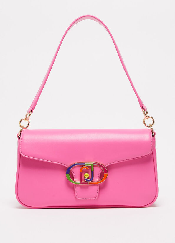 Borse Crossbody Liu Jo Eco-Friendly Shoulder Donna Rosa | LFH-328906