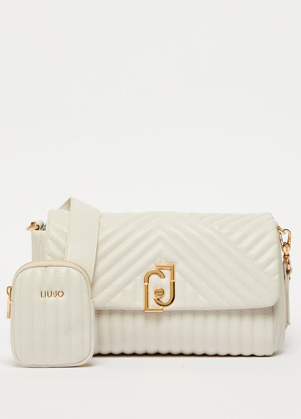 Borse Crossbody Liu Jo Eco-Friendly Trapuntato Donna Beige | WCJ-039478