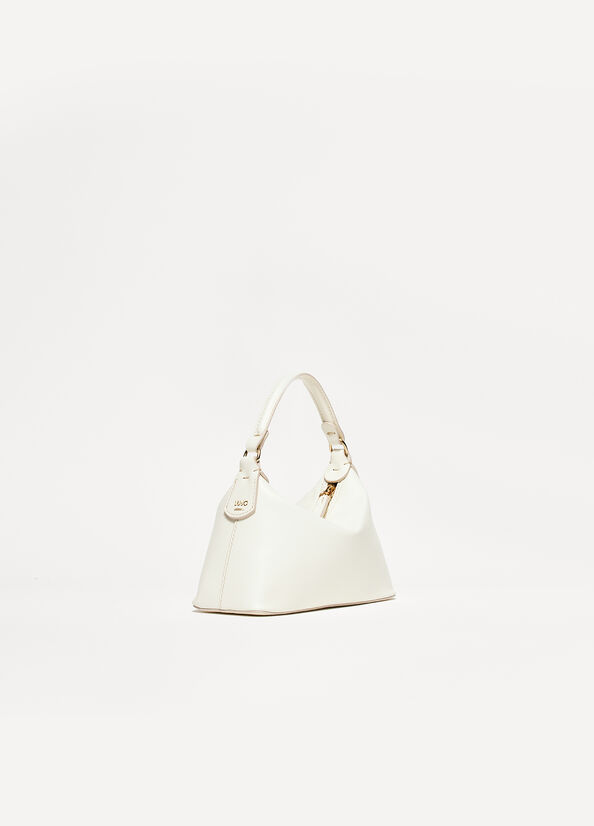 Borse Crossbody Liu Jo Pelle Mini Hobo Donna Bianche | OSG-381246