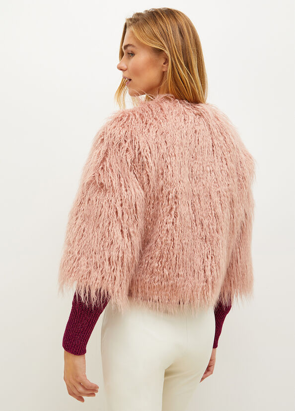 Giacca Liu Jo Faux Fur Donna Rosa | TUO-582673