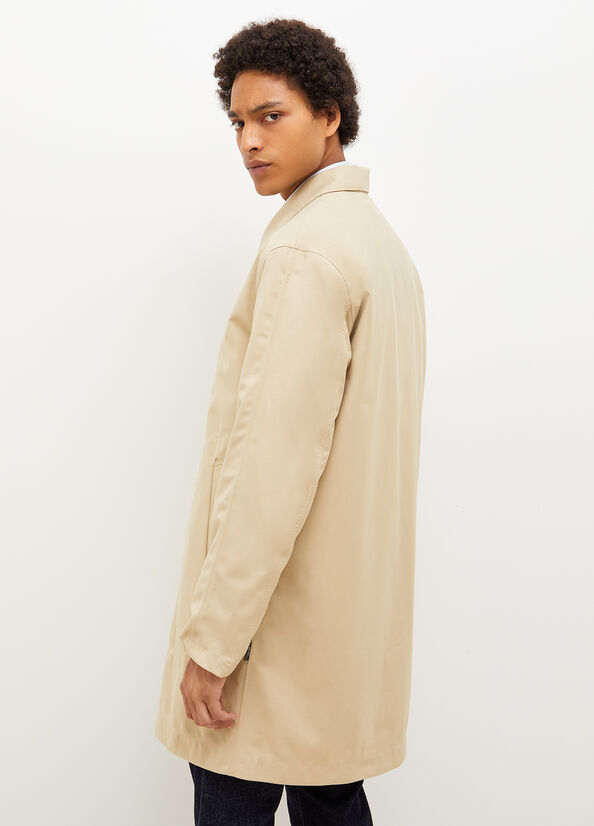 Giacca Liu Jo Imbottito Trench Uomo Beige | UHQ-834569