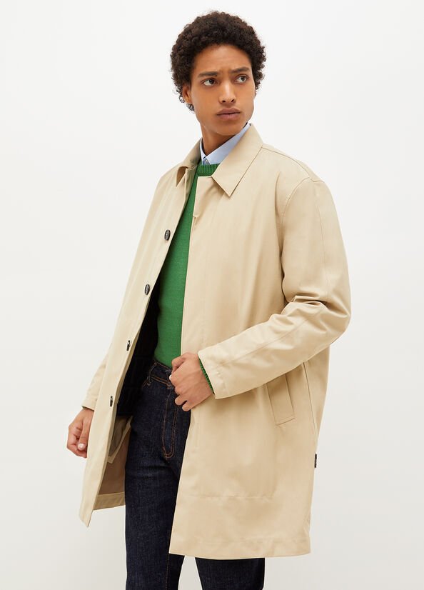 Giacca Liu Jo Imbottito Trench Uomo Beige | UHQ-834569