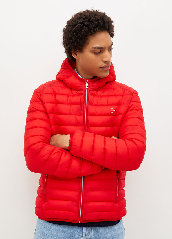 Giacca Liu Jo Imbottito With Hood Uomo Rosse | MZW-490761