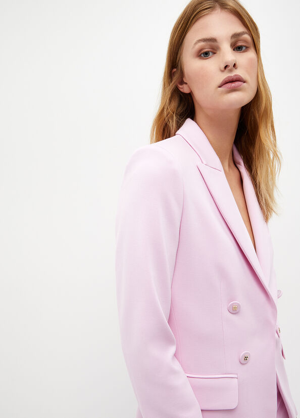 Giacca Liu Jo Stretch Blazer Donna Rosa | KJD-430987