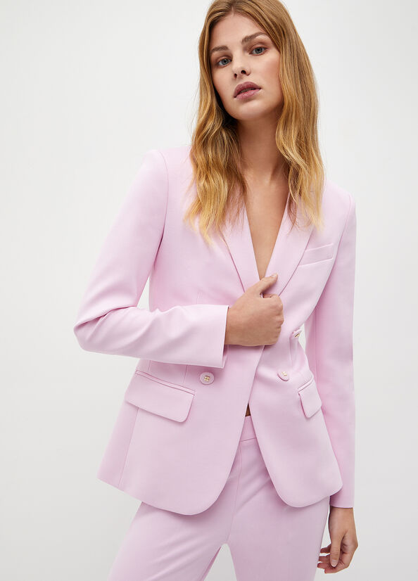 Giacca Liu Jo Stretch Blazer Donna Rosa | KJD-430987