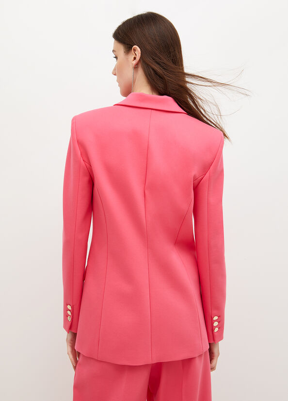 Giacca Liu Jo Stretch Viscose Blazer Donna Fucsia | SPX-152874