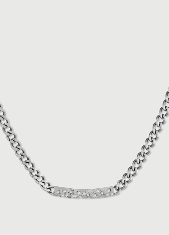 Gioielli Liu Jo Necklace With Diamantés Donna Argento | NVE-316940