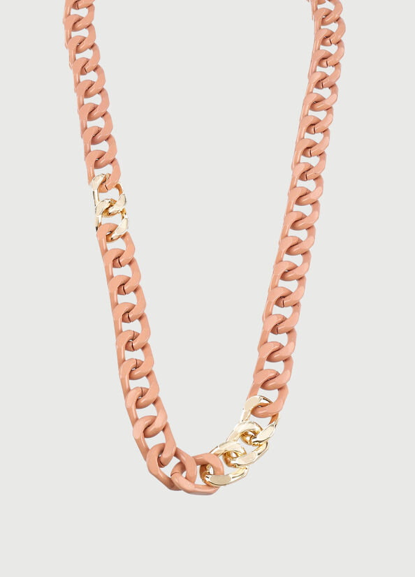 Gioielli Liu Jo Necklace With Enameled Chains Donna Rosa | SUN-231980