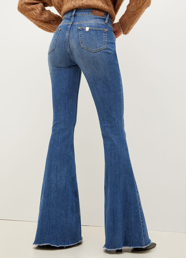 Jeans Straight Liu Jo Bottom Up Donna Blu | HBY-139024