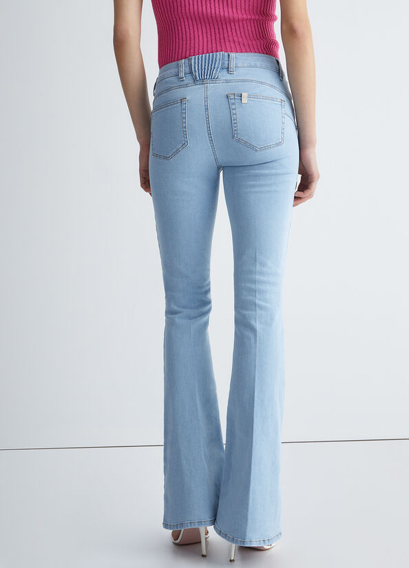 Jeans Straight Liu Jo Bottom Up Donna Blu | SNX-795320