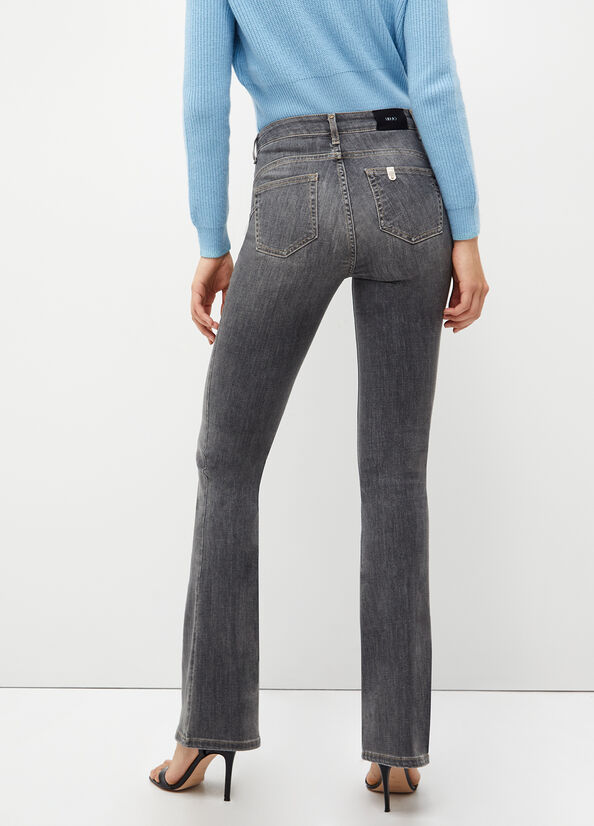 Jeans Straight Liu Jo Bottom Up Donna Grigie | KXI-364120