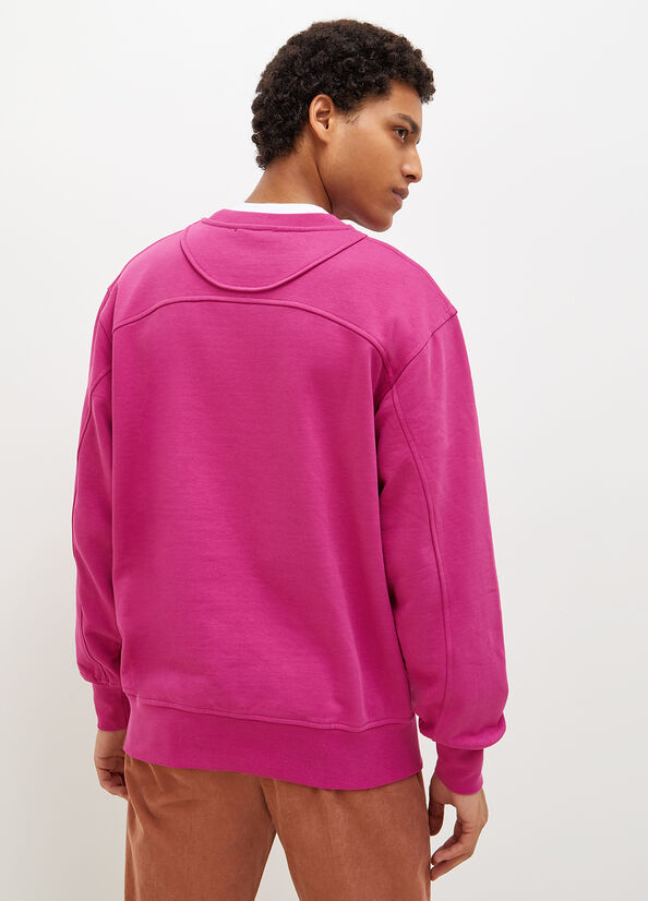 Maglioni Liu Jo Crew Neck Uomo Fucsia | DPJ-653279