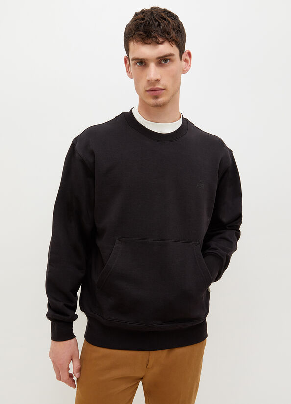 Maglioni Liu Jo Crew Neck Uomo Nere | VRQ-431208