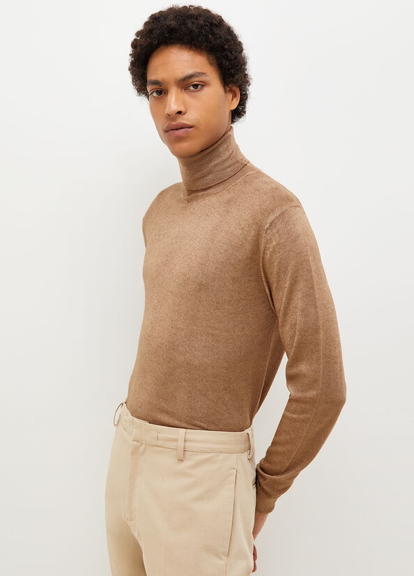 Maglioni Liu Jo Pure Turtleneck Uomo Marroni | IBF-423501