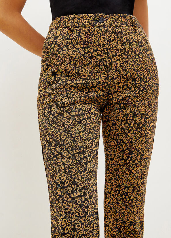 Pantaloni Liu Jo Animal Print Chinos Donna Metal | EIJ-942385