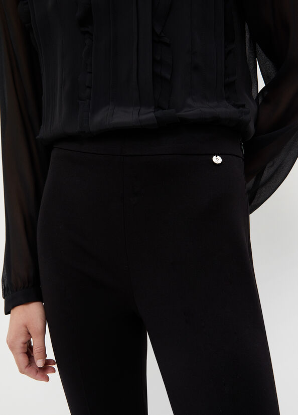 Pantaloni Liu Jo Cigarette Donna Nere | VAJ-784265