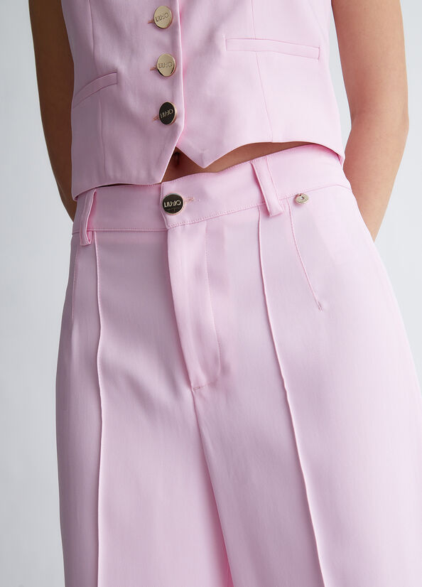 Pantaloni Liu Jo Eco-Friendly Francoise Donna Rosa | AJL-930218