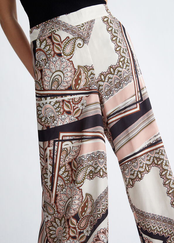 Pantaloni Liu Jo Printed Palazzo Donna Colorate | IDF-197305