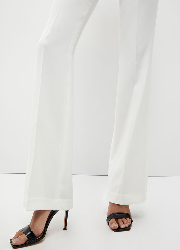 Pantaloni Liu Jo Stretch Lj Donna Bianche | QFJ-546138