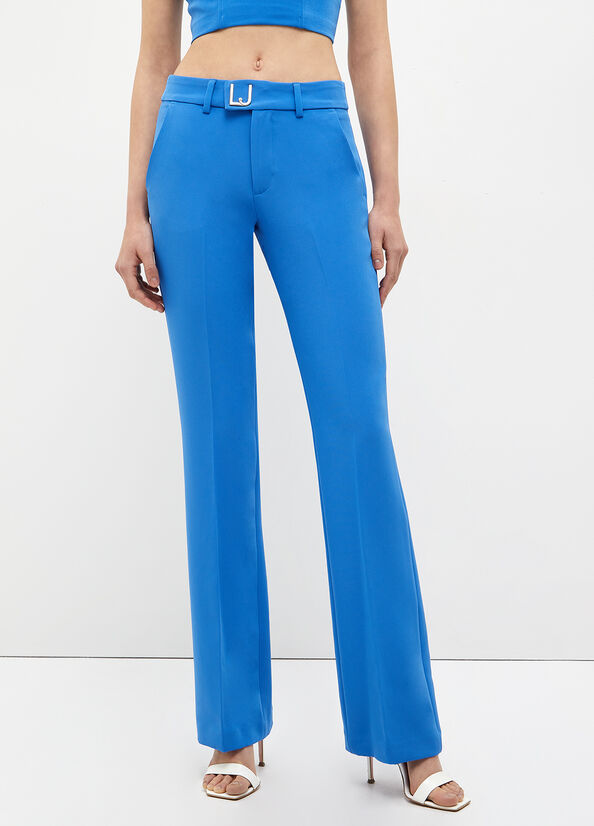 Pantaloni Liu Jo Stretch Lj Donna Blu Chiaro | ZMO-480257