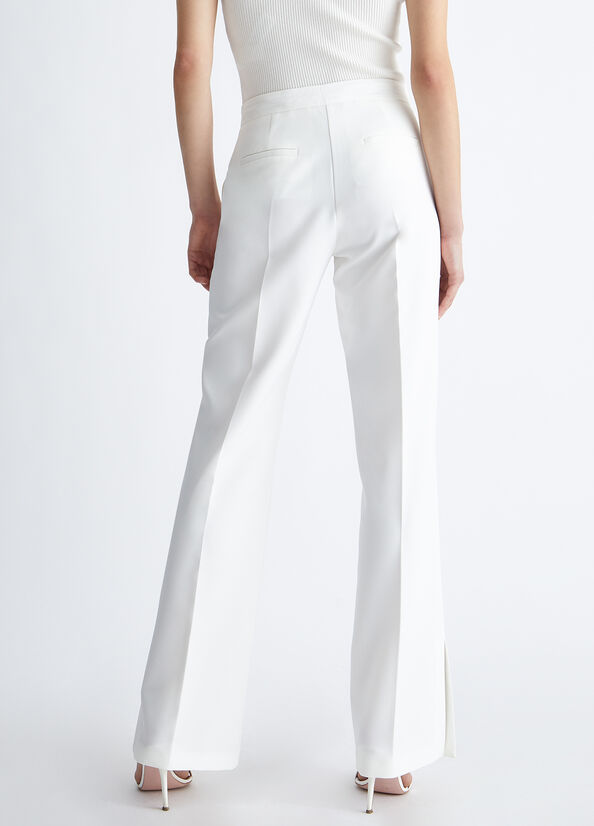 Pantaloni Liu Jo Stylish White With Slits Donna Bianche | FLN-508147