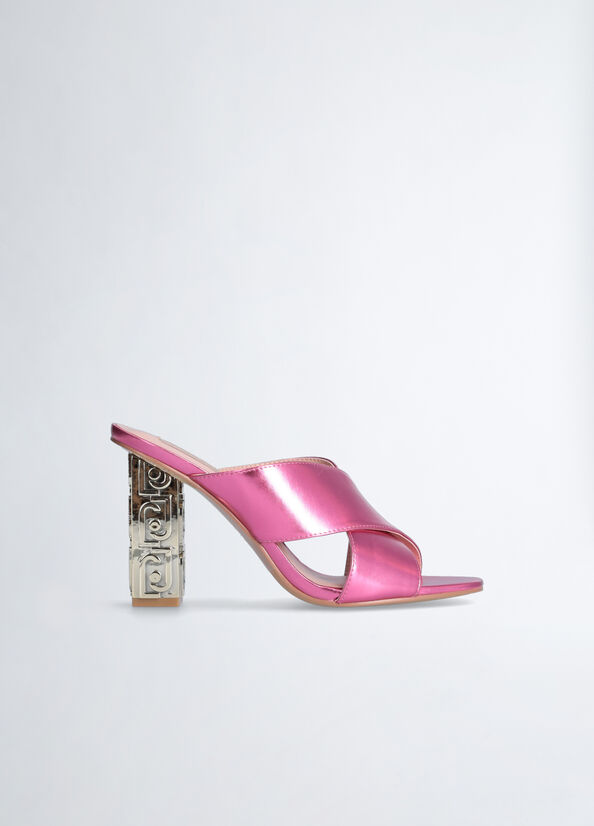 Sandali Liu Jo With Branded Heel Donna Fucsia | CVN-619430