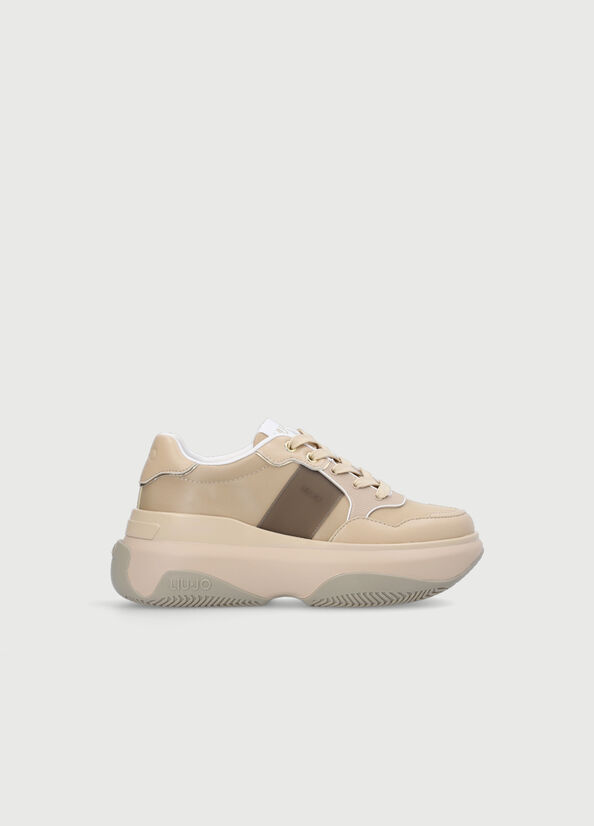 Scarpe Da Ginnastica Liu Jo Grosso Donna Beige | BZW-435026