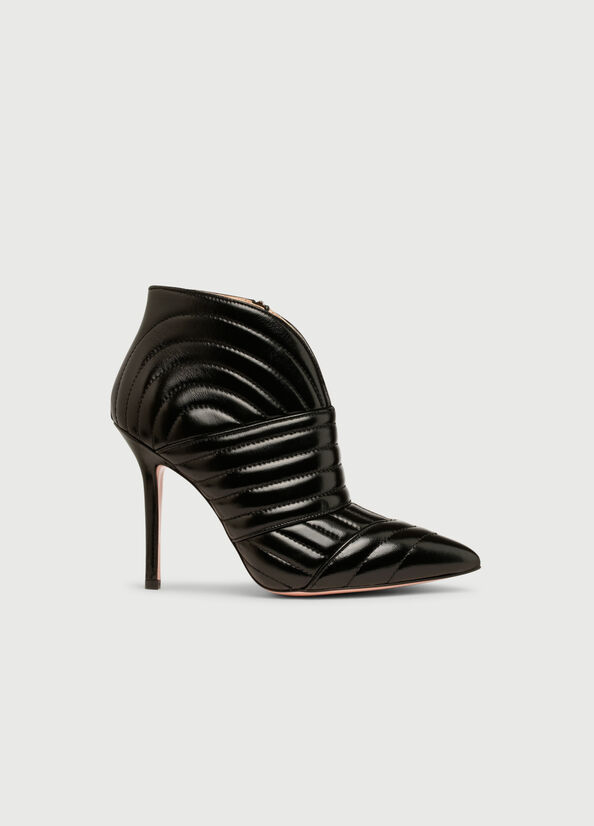 Stivaletti Liu Jo Pelle With Stiletto Heel Donna Nere | XUO-975608