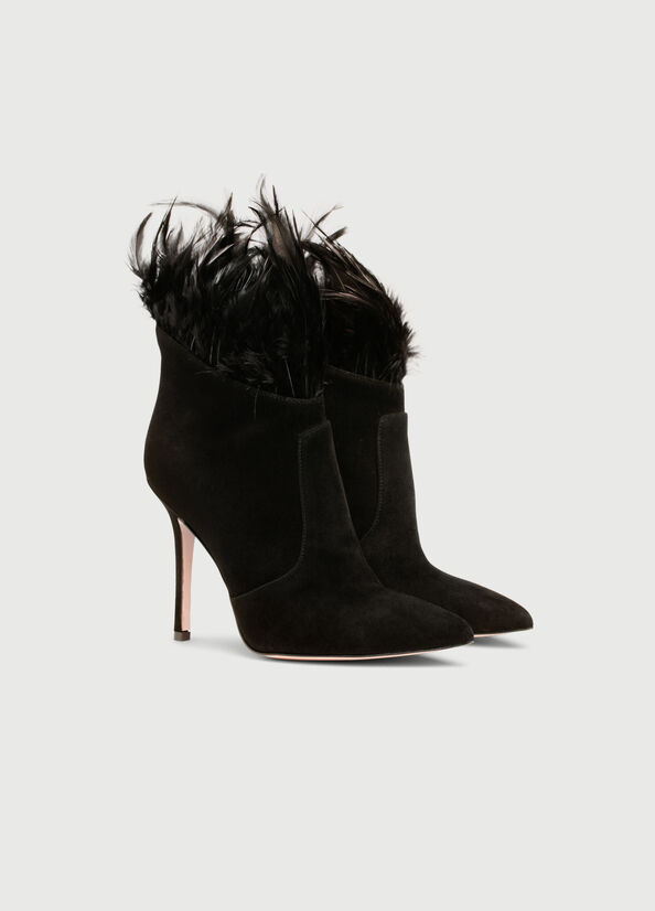 Stivaletti Liu Jo With Heel And Feathers Donna Nere | AFZ-937084