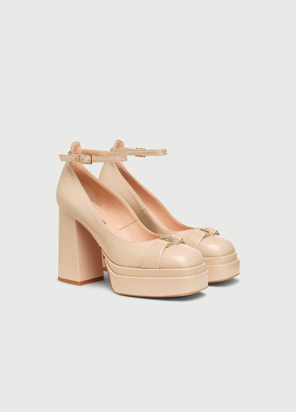 Tacchi Alti Liu Jo Pumps With Larghe Donna Beige | ANV-236819