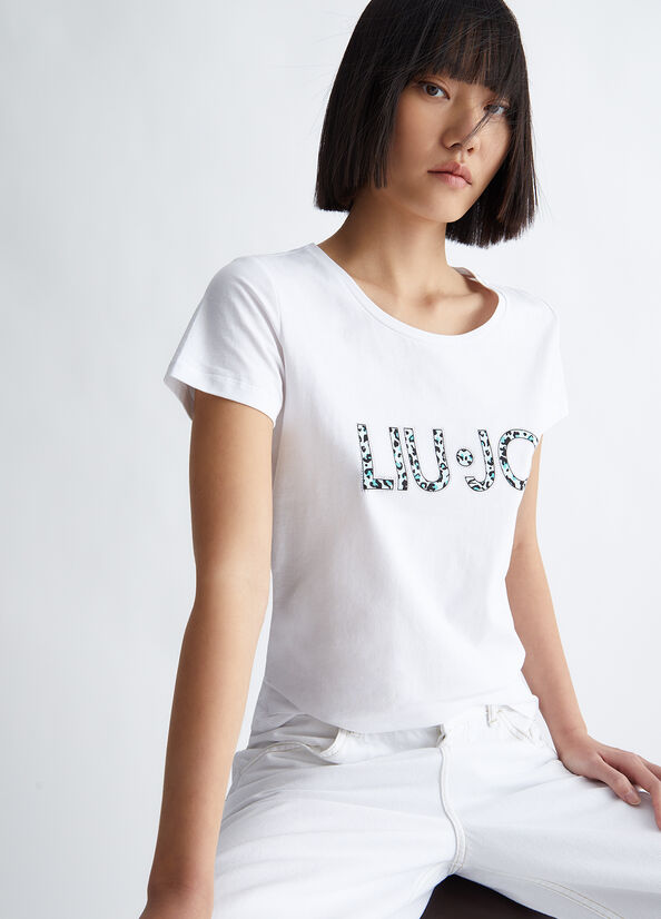 Top Liu Jo With Logo Donna Bianche | UIM-085639