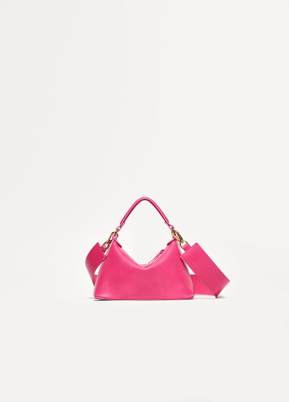 Borse Crossbody Liu Jo Pelle Mini Hobo Donna Fucsia | BJX-672834