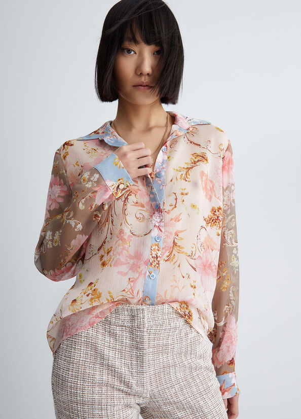 Camicie Liu Jo Eco-Friendly Floral Donna Fiori | NDT-139806