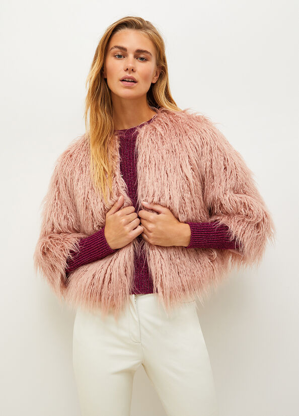 Giacca Liu Jo Faux Fur Donna Rosa | TUO-582673