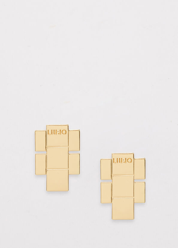 Gioielli Liu Jo Earrings With Logo Donna Oro | MYI-965873