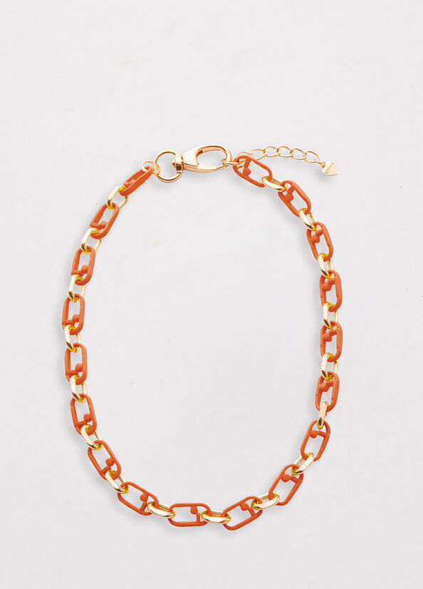 Gioielli Liu Jo Monogram Necklace Donna Arancioni | DOT-897354