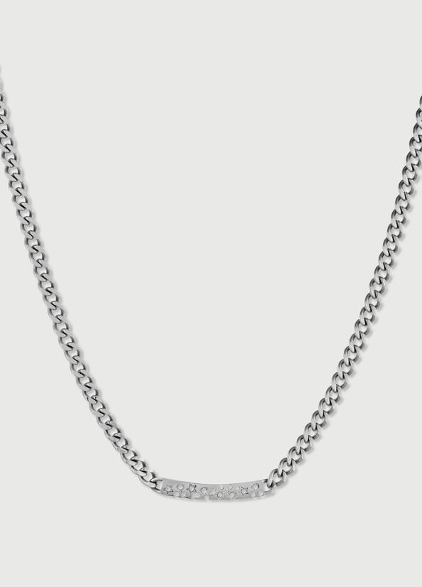 Gioielli Liu Jo Necklace With Diamantés Donna Argento | NVE-316940