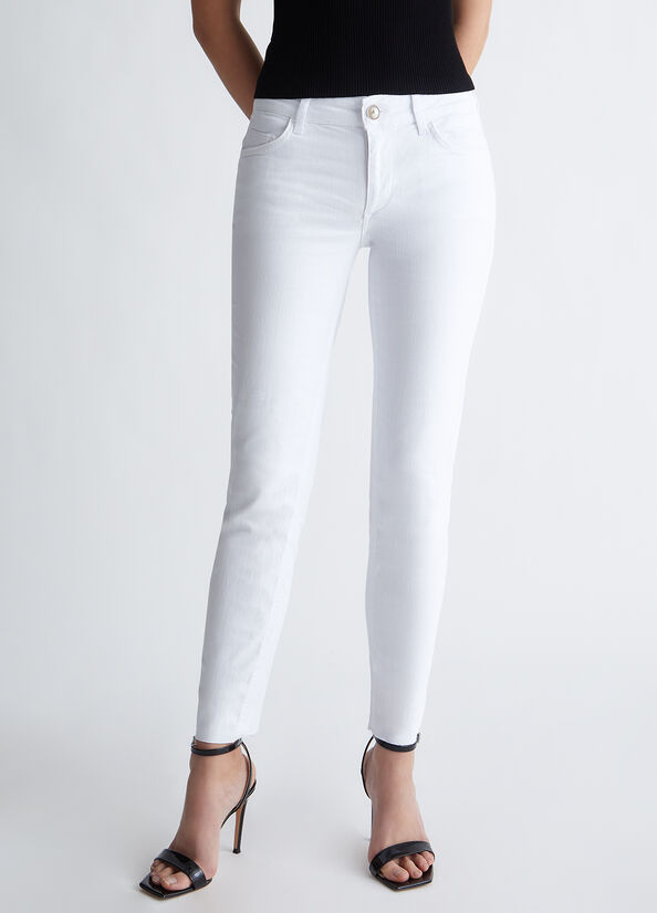 Jeans Skinny Liu Jo Bottom Up Donna Bianche | OEH-172890