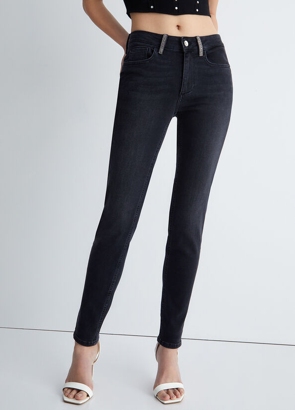 Jeans Skinny Liu Jo Bottom Up Donna Nere | PVQ-089327