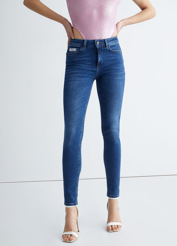 Jeans Skinny Liu Jo Eco-Friendly Donna Blu | QBS-569823