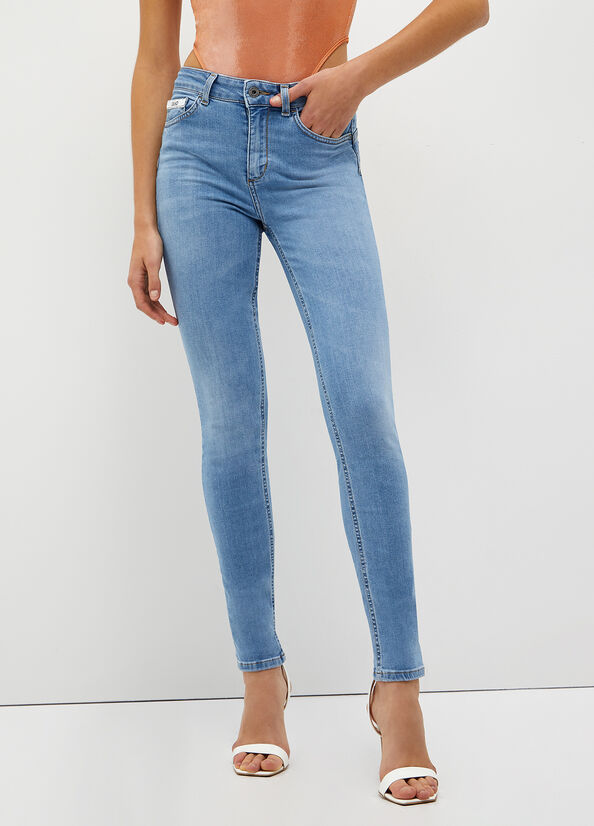 Jeans Skinny Liu Jo Eco-Friendly Donna Blu | UVI-658792