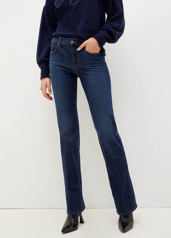 Jeans Skinny Liu Jo Stretch Denim Cut Donna Blu | BGY-649257