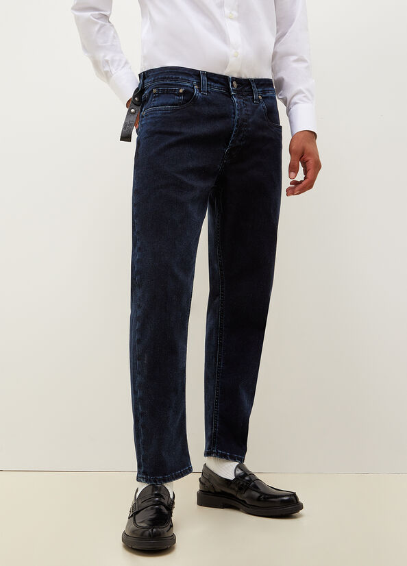 Jeans Slim Liu Jo Regular Uomo Blu Scuro | UGV-654930