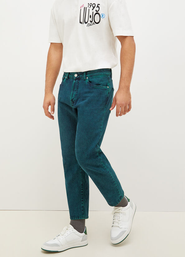 Jeans Slim Liu Jo Regular Uomo Verdi | BML-427938