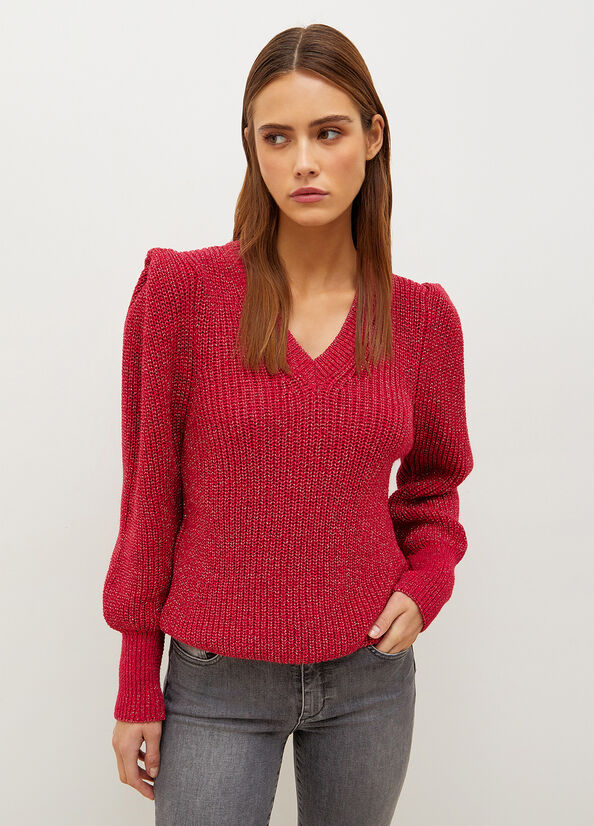 Maglioni Liu Jo With Puff Sleeves Donna Fucsia | TVQ-914786